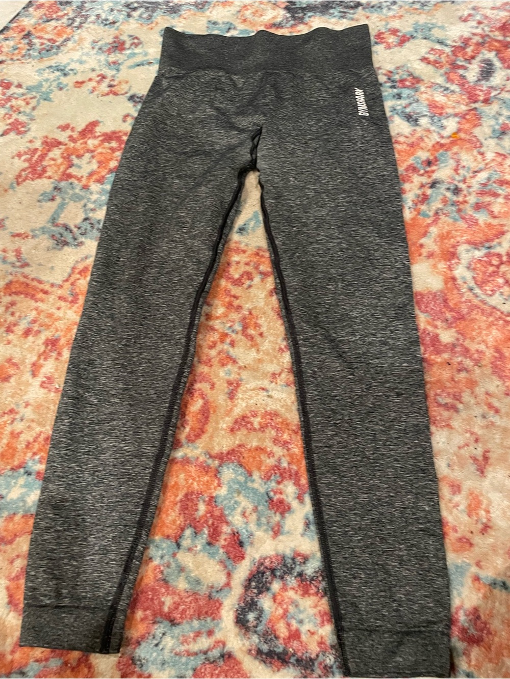 Gymshark Kids Dark Heather Gray Seamless Leggings